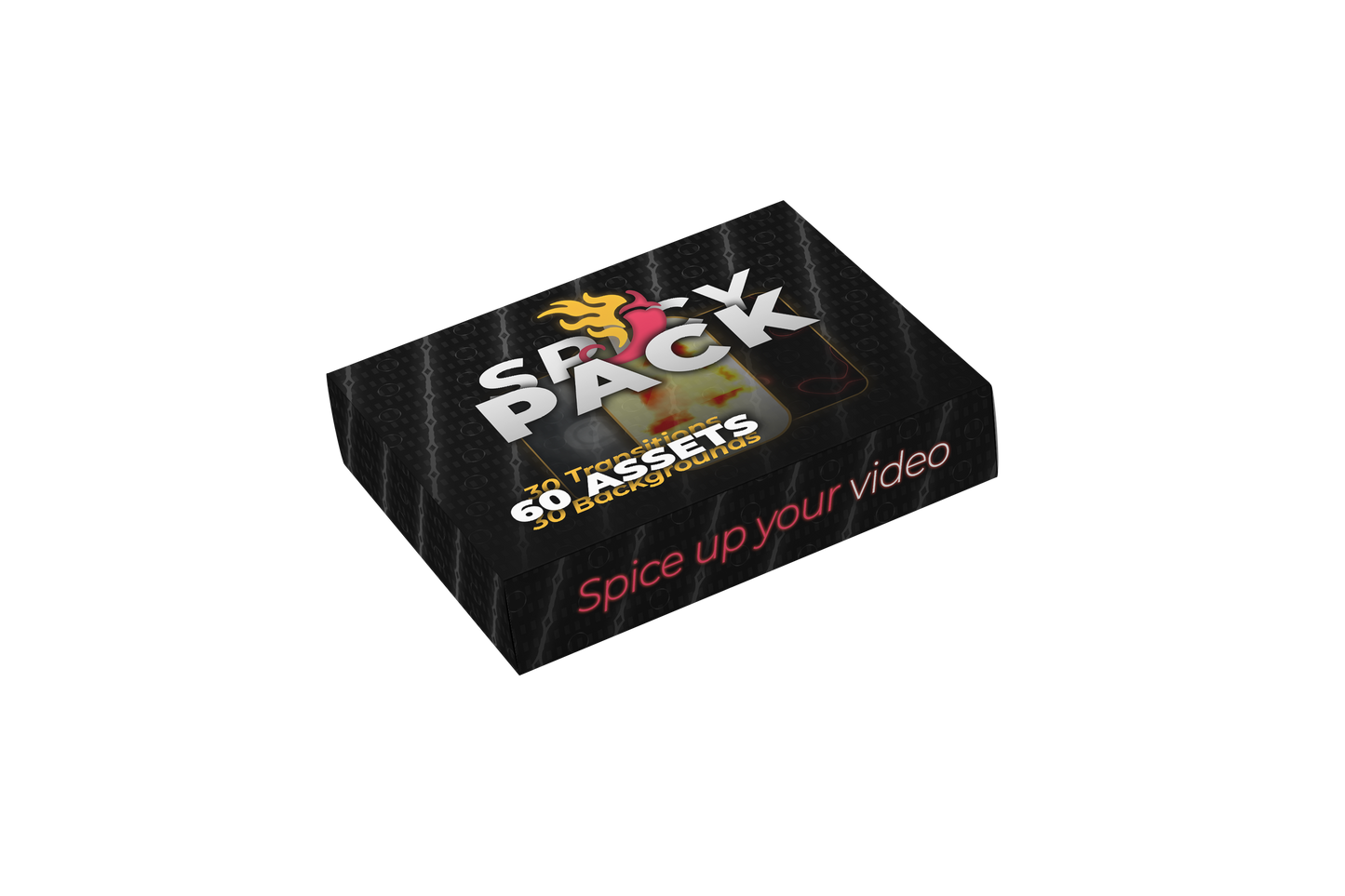 SPICY PACK - BACKGROUNDS AND TRANSITIONS | 75 ASSETS FOR YOUR VIDEO